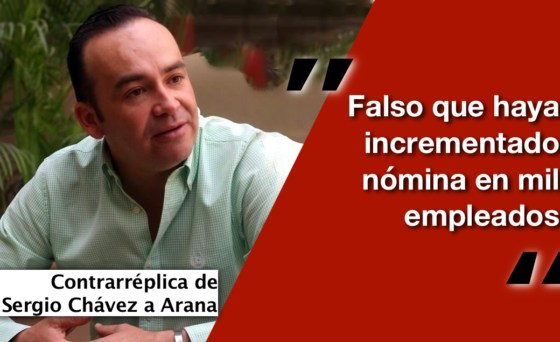 Exhibe Sergio Chávez las mentiras de Jorge Arana