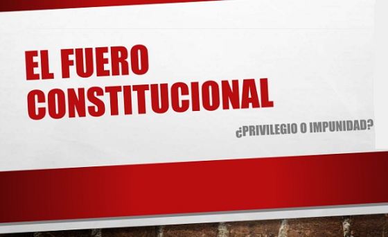 Vida Urbana: La justificación histórica: Fuero constitucional y acción penal