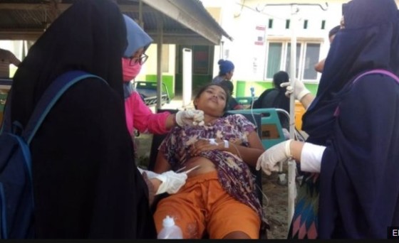 Un tsunami golpea la isla de Sulawesi en Indonesia, luego de un terremoto de 7.5